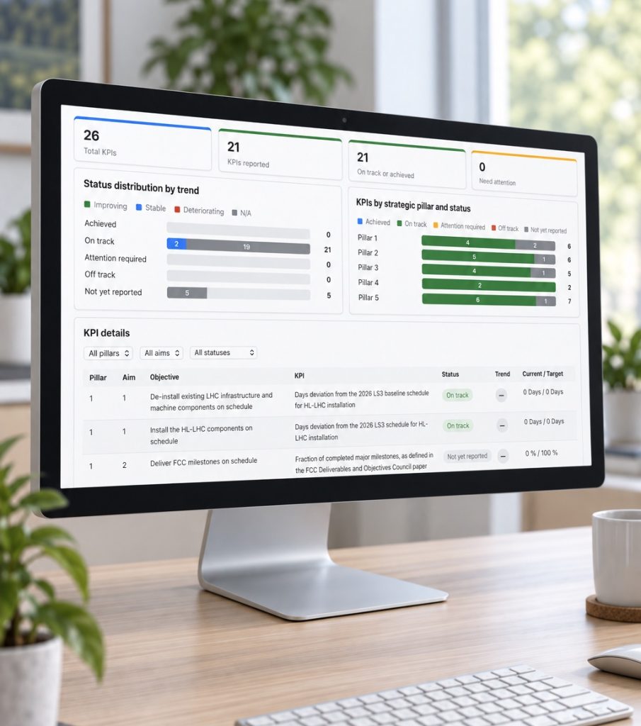 Screenshot of the KPI Dashboard